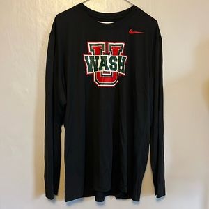 WashU Nike dri-fit long sleeved tee. EUC.